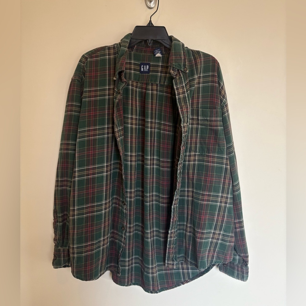 Gap Green Flannel